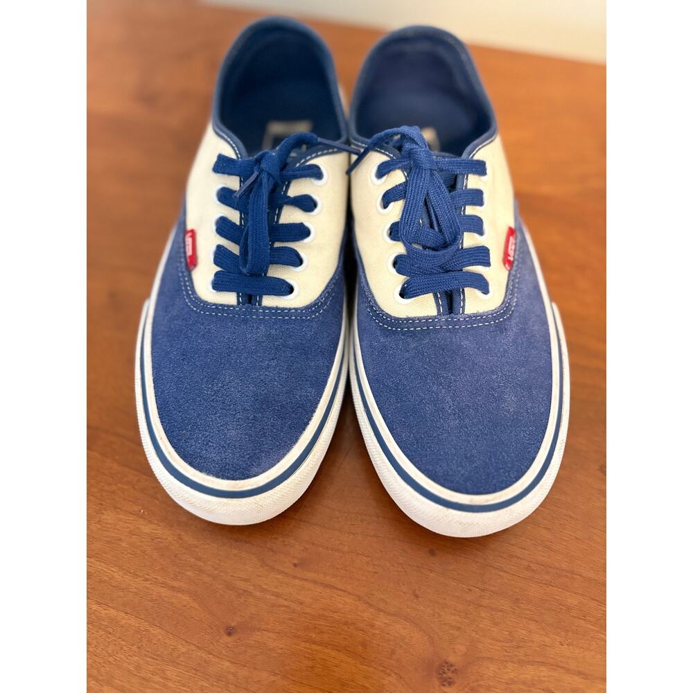 Vans Authentic Pro STV Navy Classic White Skate Inspired Sneakers Size Men's 8 - Picture 12 of 14